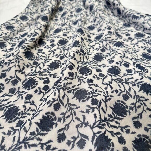 Ann Taylor Loft Mini Dress Spaghetti Strap Floral Blue Size XS - Picture 9 of 9
